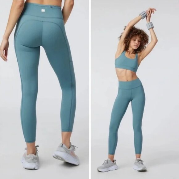 Vuori Stride Leggings XS with Side Pockets NWOT SOLD OUT color Iron - Picture 1 of 8